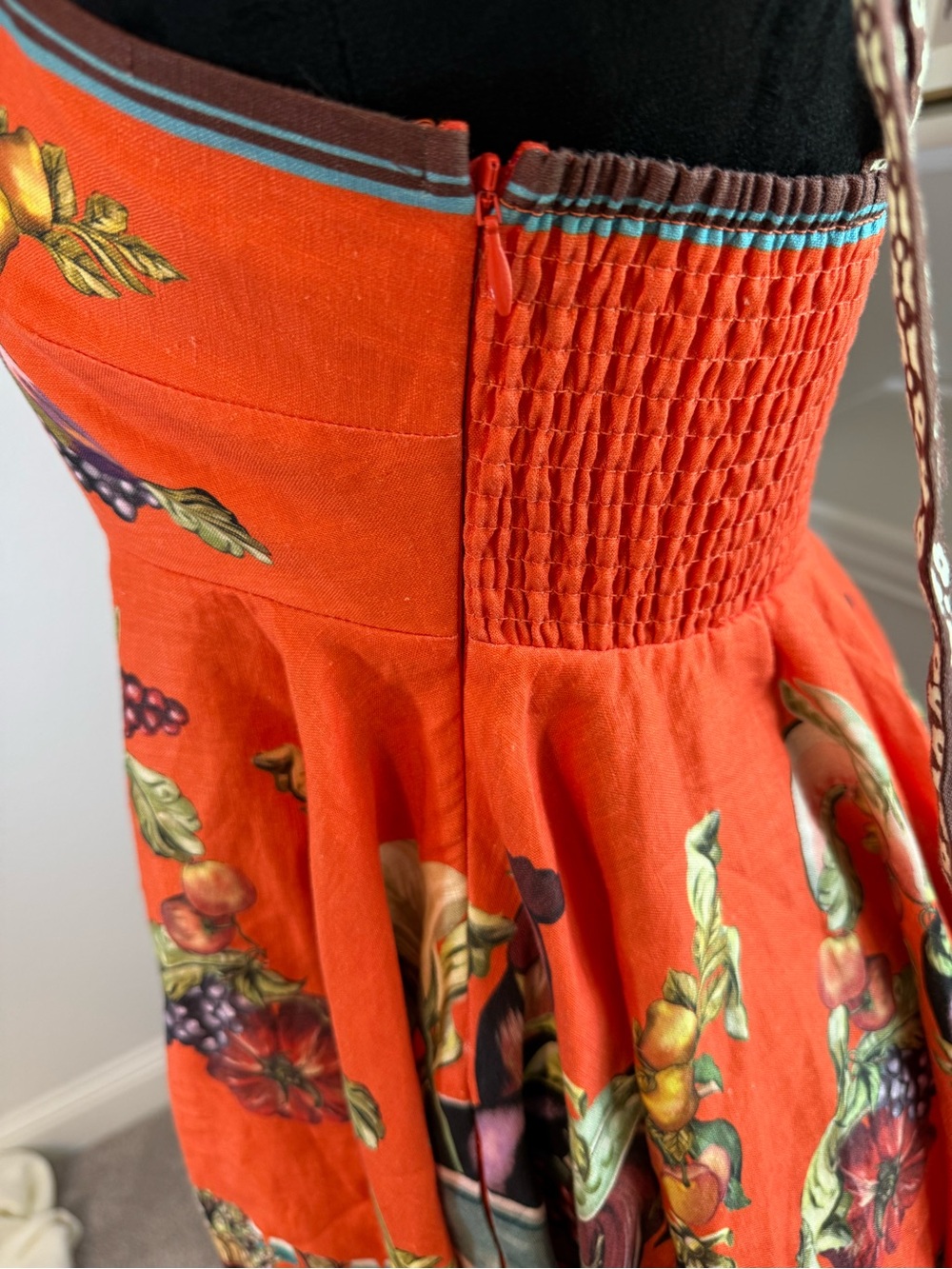 Alémais Orange Rocco Mini Sundress with Multicolor Print - Picture 8 of 16